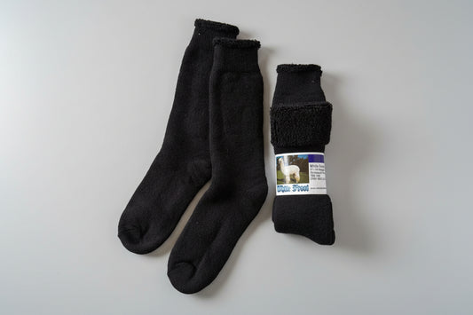 Women's Black Alpaca Socks
